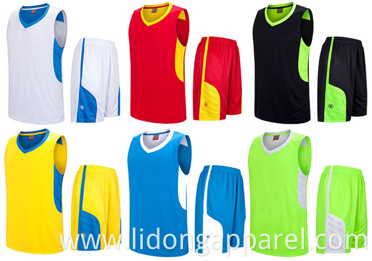 basketball uniforms sublimation reversible jersey design color blue basketball jersey